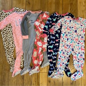 Girls cozy pajama bundle - 18M (6 piece)